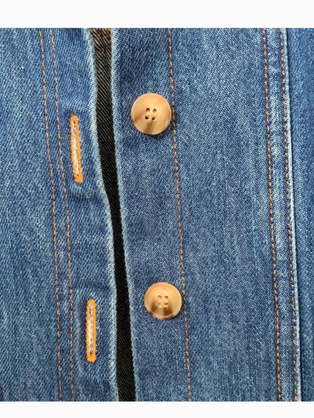 Sézane Will Jacket 100% Cotton Denim Blue XS - Picture 3 of 4